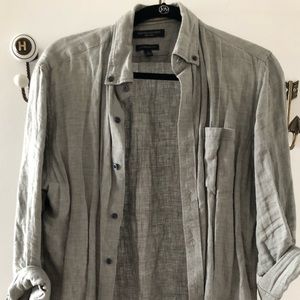 Banana republic linen casual button down